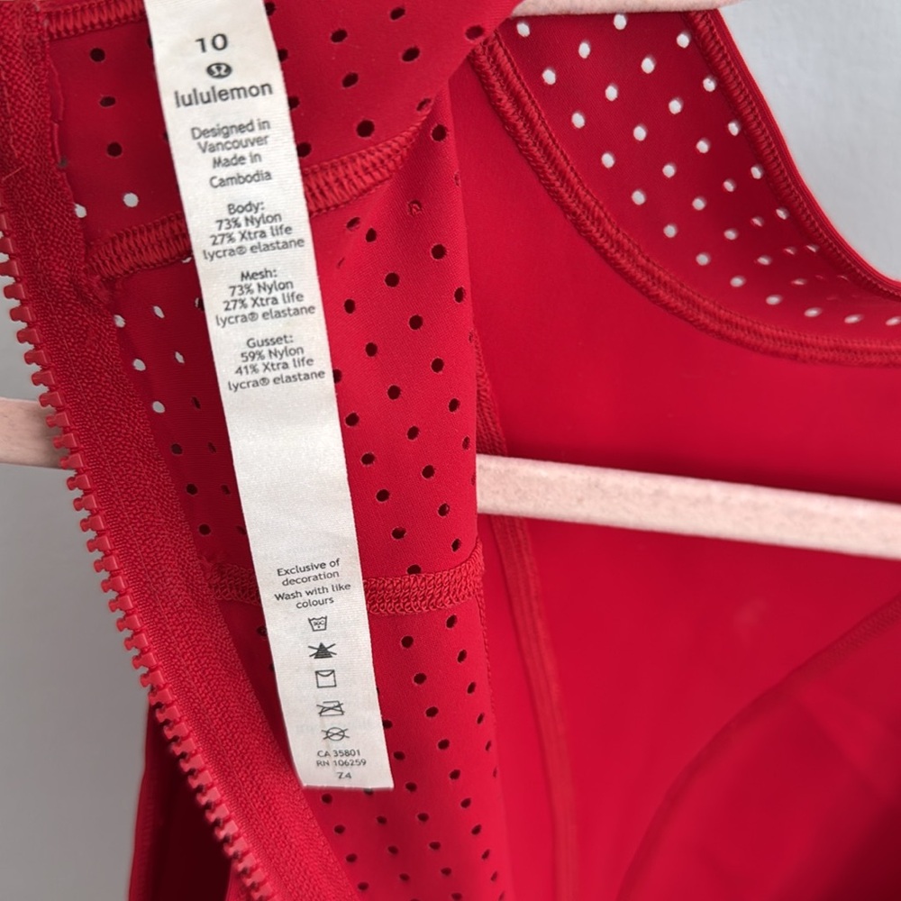 Lululemon Beach Break Paddlesuit size 10 swim suit red - Picture 12 of 12